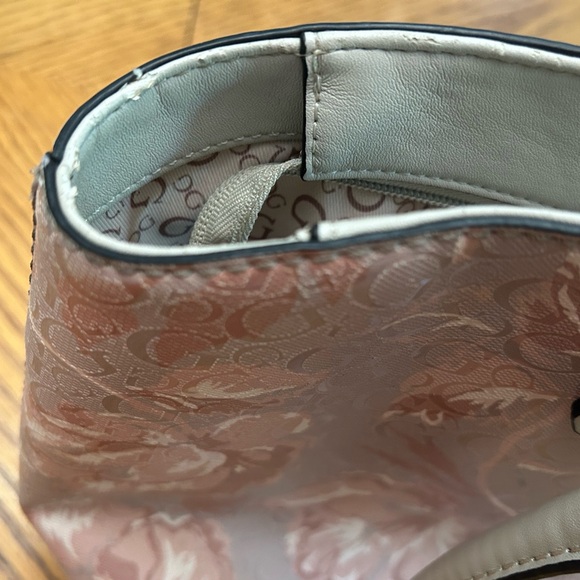 Guess Pink Floral Tote Bag - Picture 7 of 13